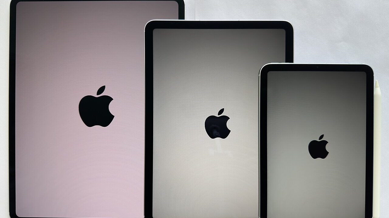 An Apple iPad tablet