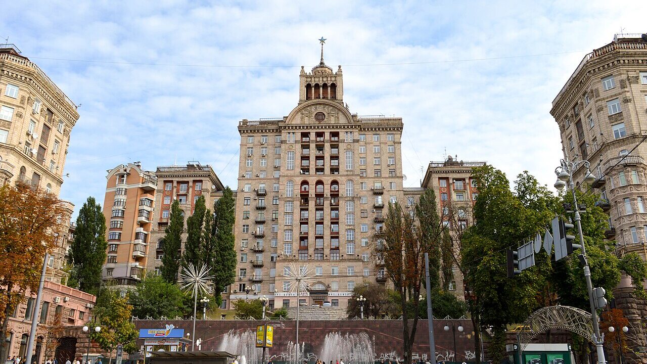 The centre of Kyiv, Ukraine