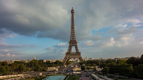 The Eiffel Tower seen from the Palais de Chaillot