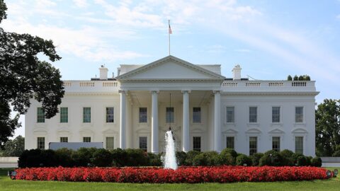The north side of the White House