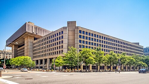 The FBI headquarters building in Washington