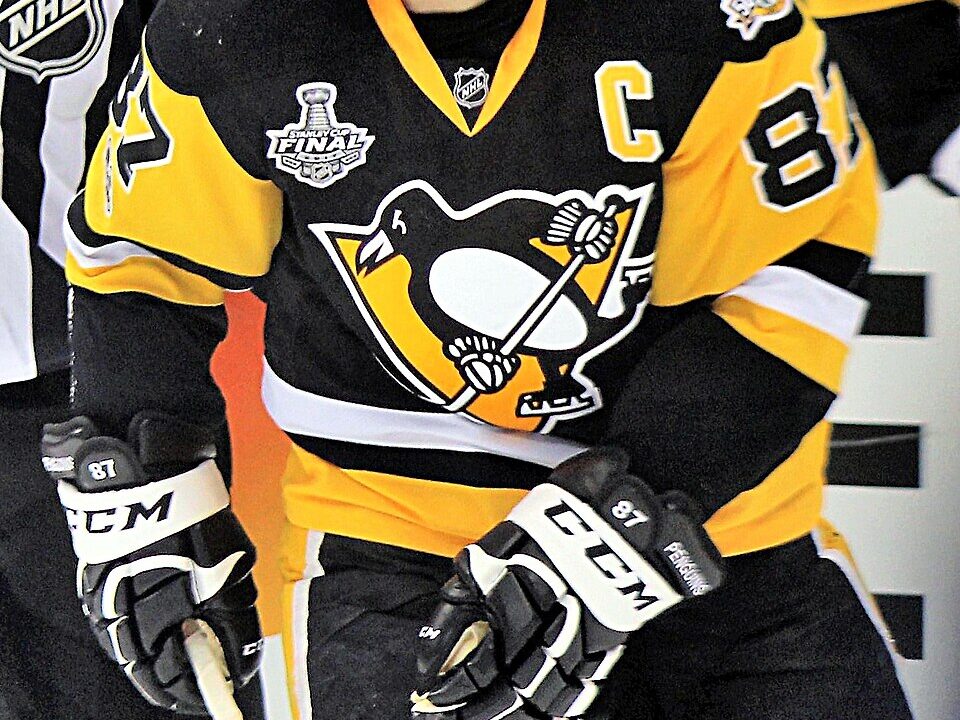 Sidney Crosby in action during an NHL game