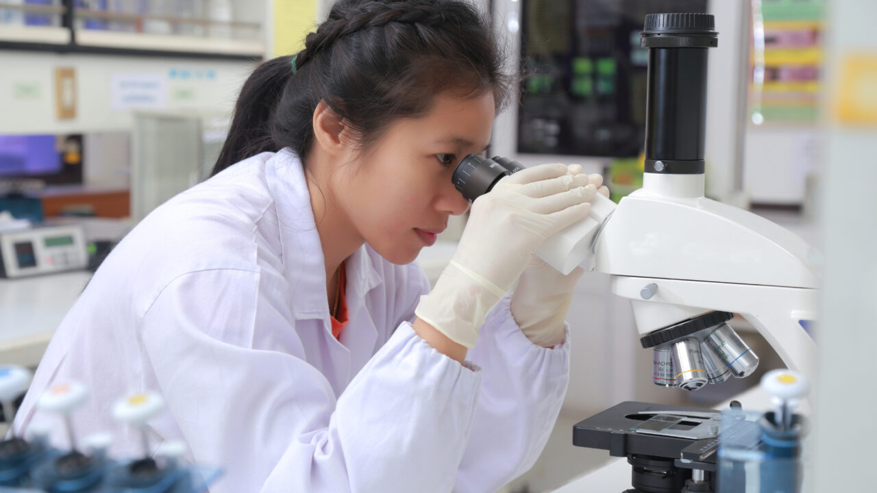 Scientists working in a laboratory