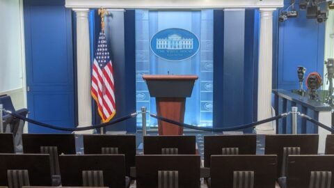 The White House press briefing room