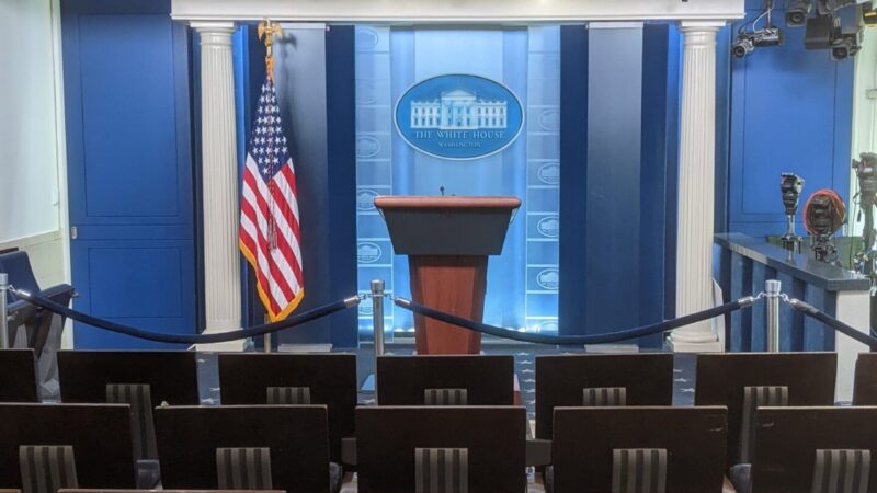The White House press briefing room