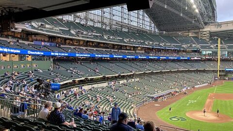 Milwaukee Brewers stadium during a game against the Cincinnati Reds at American Family Field