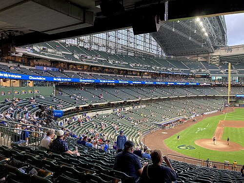 Milwaukee Brewers stadium during a game against the Cincinnati Reds at American Family Field